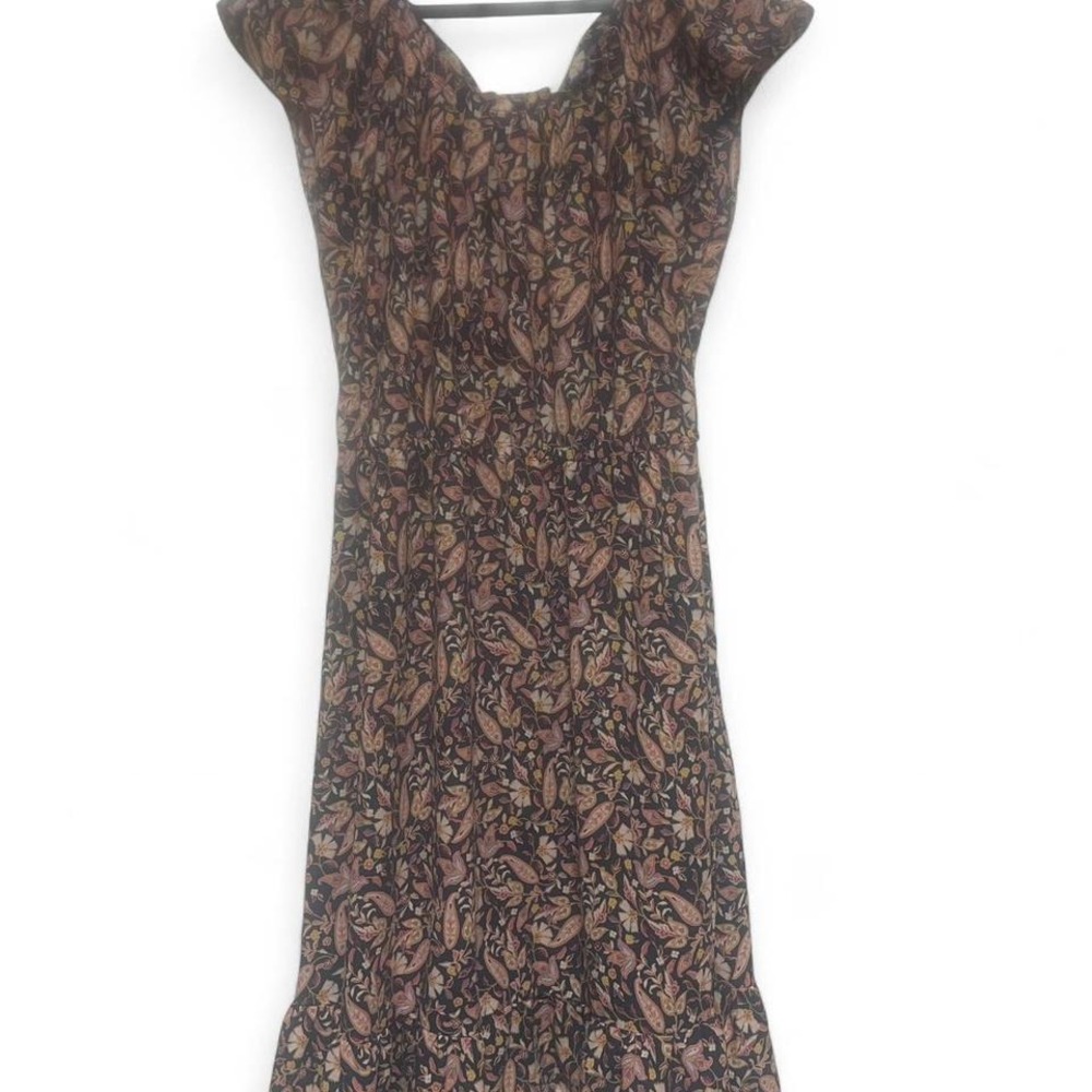Lauren Conrad navy and pink floral dress